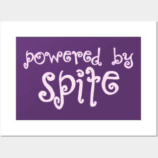 Powered By Spite (bubbly pink) Posters and Art